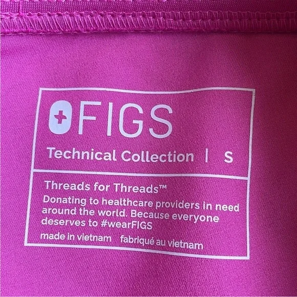 BNWT Size Small Electric Orchid Figs Zamora Joggers - Picture 3 of 6